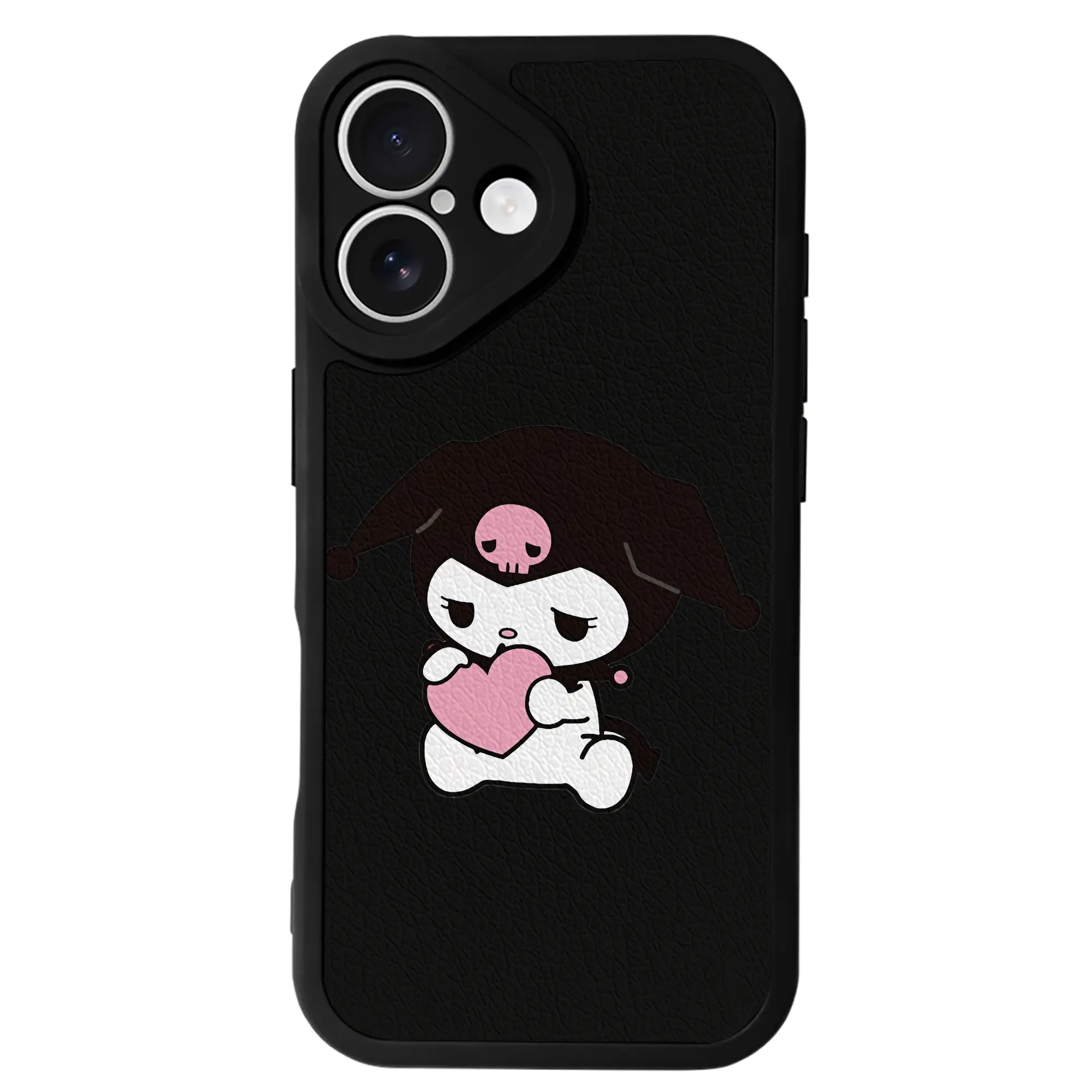 サンリオ グッズ,クロミ - IPhone 16シリーズ対応 ・ シリコンスマホケース ・ レザー調 ・ 高精度フィット ・ 耐衝撃 ・ ワイヤレス充電対応 ・ 精密カット